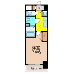 プレサンス久屋大通公園エアリーの物件間取画像